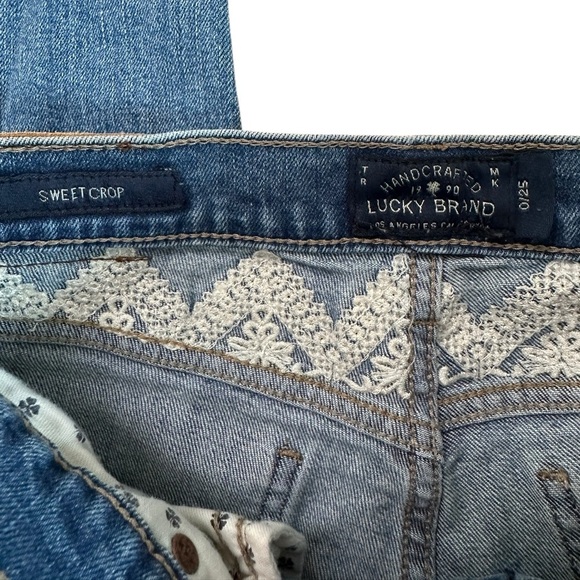 LUCKY BRAND  Orta Premium Sweet Crop Capri Jeans Size 0/25 - Picture 13 of 16